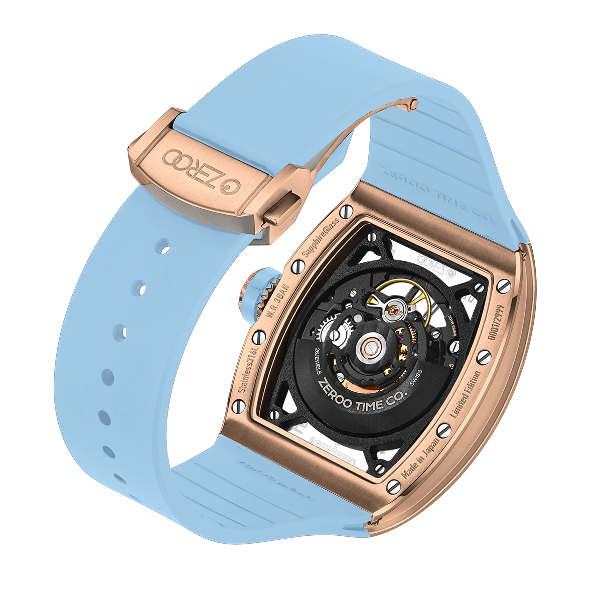 ZEROO M2 THE SUBARU SKELETON MECHANICAL AUTOMATICAUTOMATIC WATCH FOR MEN - ZM002RLB