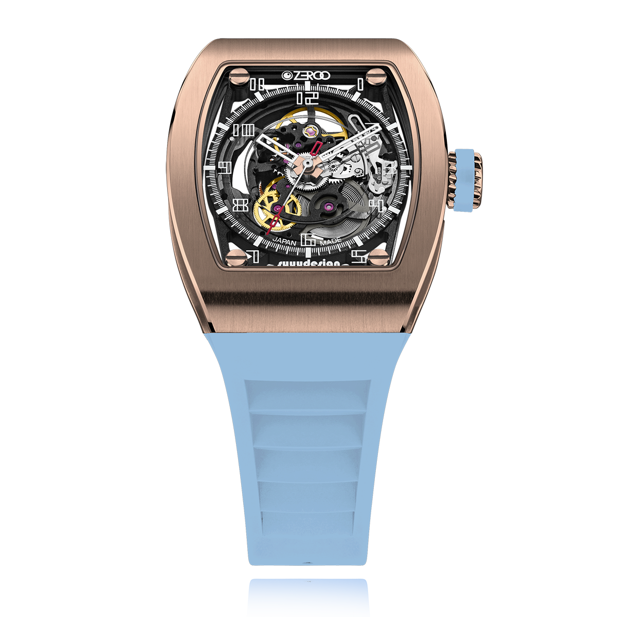 ZEROO M2 THE SUBARU SKELETON MECHANICAL AUTOMATICAUTOMATIC WATCH FOR MEN - ZM002RLB