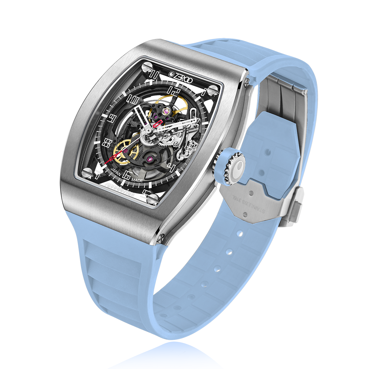 ZEROO M2 THE SUBARU SKELETON MECHANICAL AUTOMATICAUTOMATIC WATCH FOR MEN - ZM002SLB