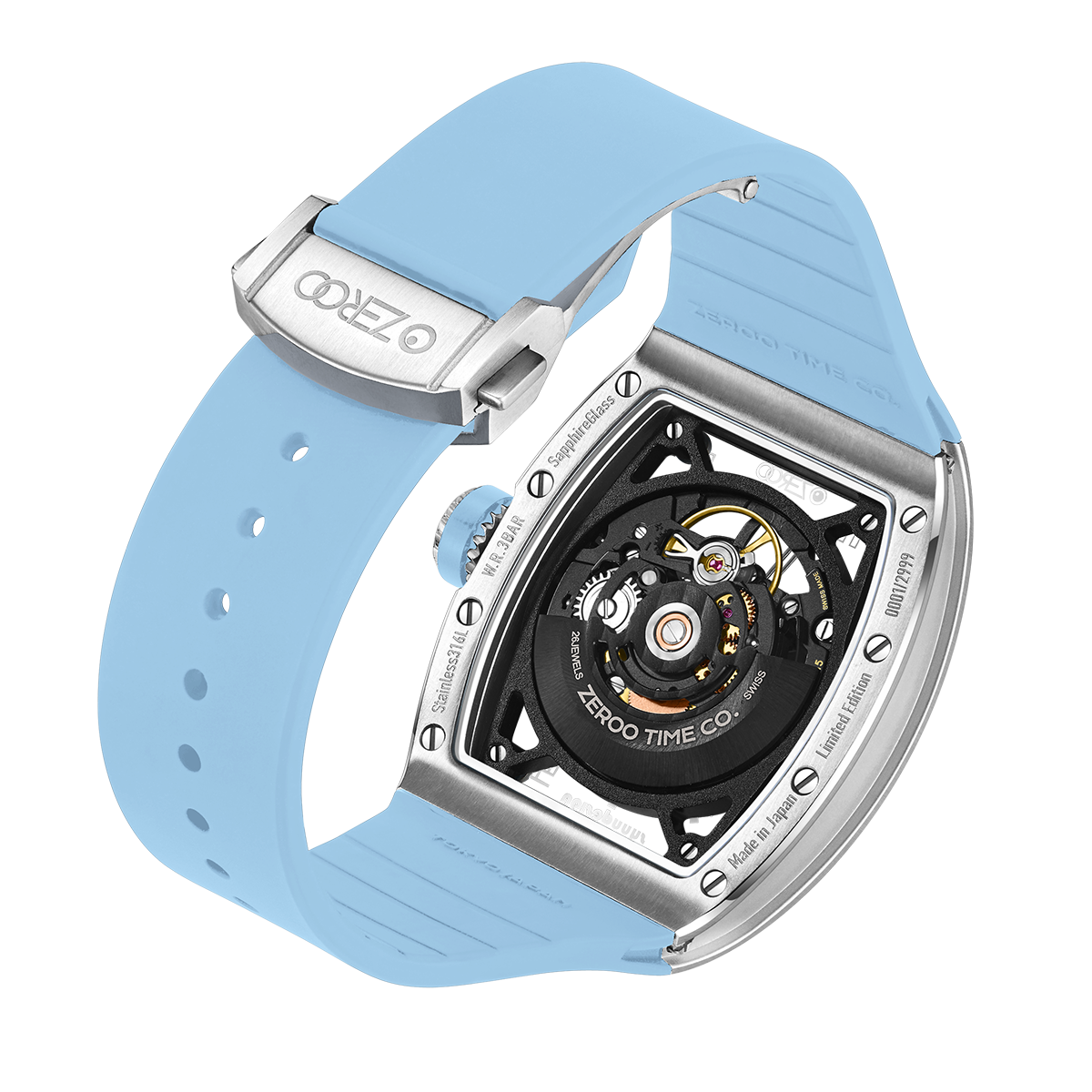 ZEROO M2 THE SUBARU SKELETON MECHANICAL AUTOMATICAUTOMATIC WATCH FOR MEN - ZM002SLB