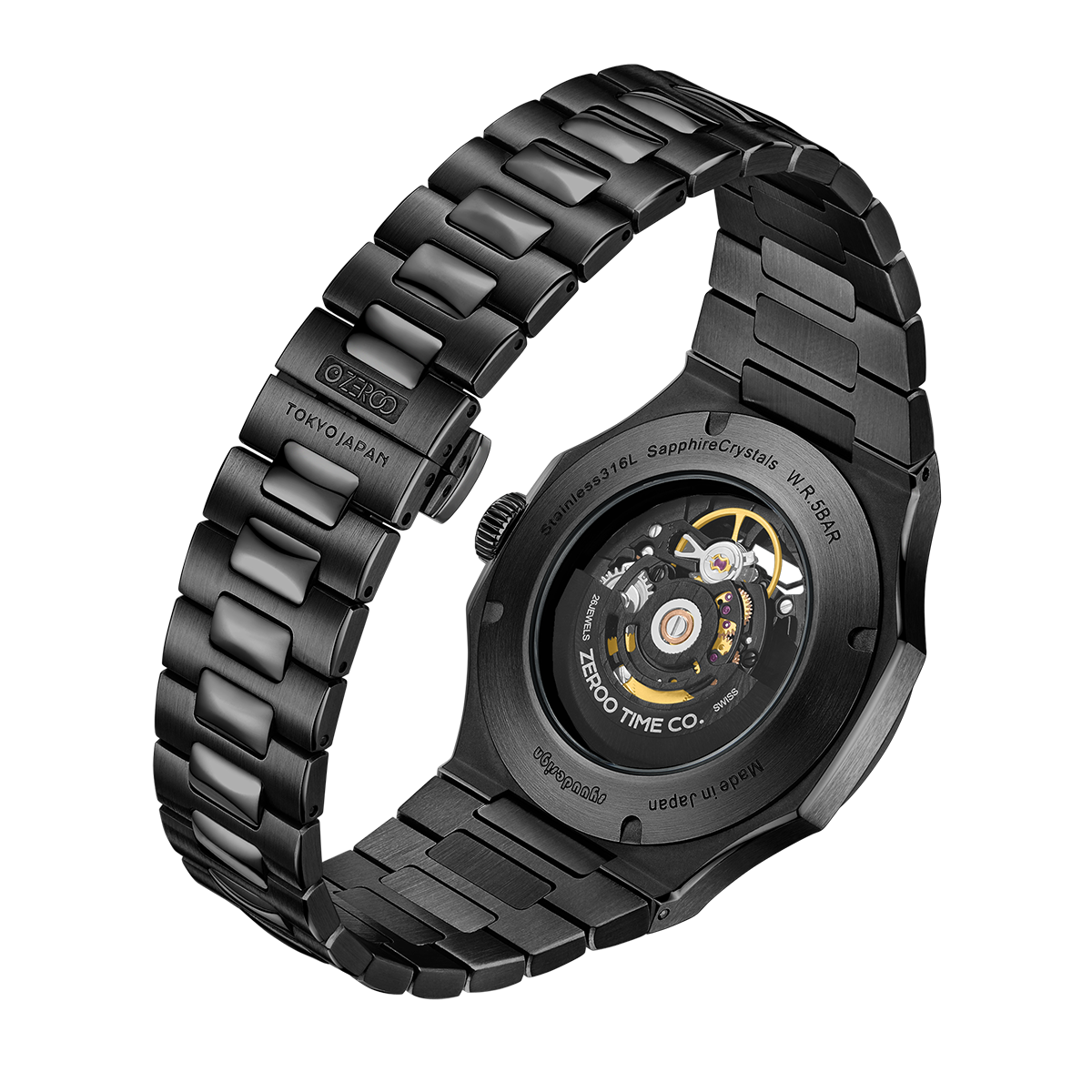 ZEROO M3 THE LYRA SKELETON MECHANICAL AUTOMATICAUTOMATIC WATCH FOR MEN - ZM003SBBK