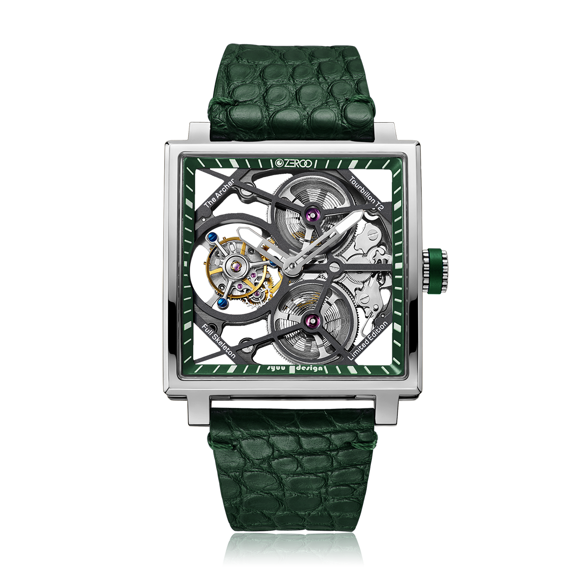 ZEROO T1 THE ARCHER
FULL SKELETON TOURBILLONMANUAL TOURBILLON WATCH FOR MEN - ZT002SGR