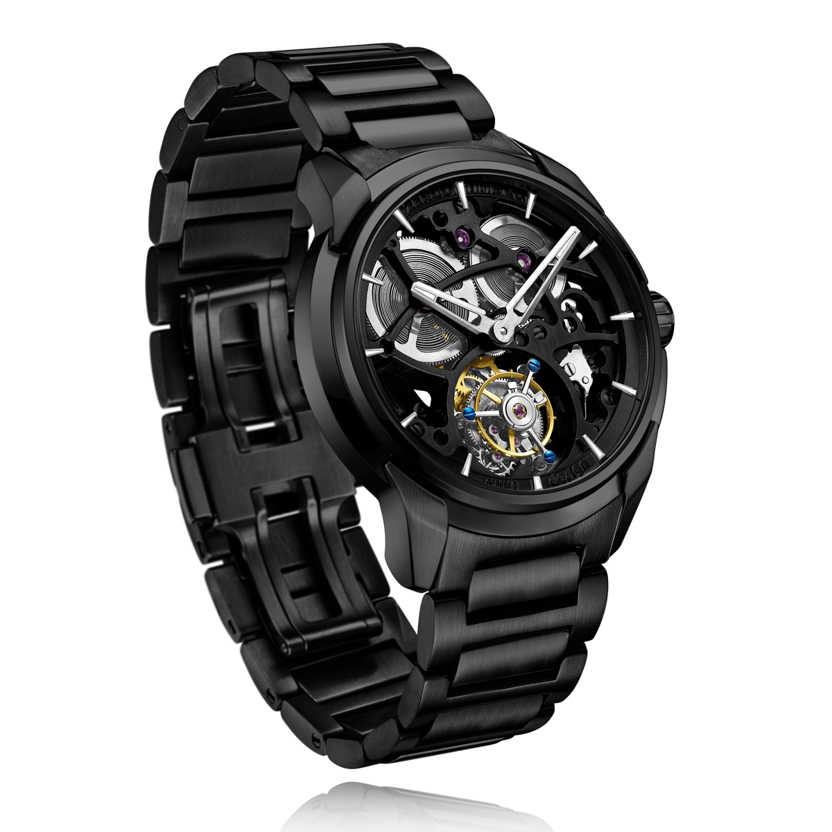 ZEROO T3 THE LEO AUTOMATIC SKELETON TOURBILLONAUTOMATIC TOURBILLON WATCH FOR MEN - ZT003BBK