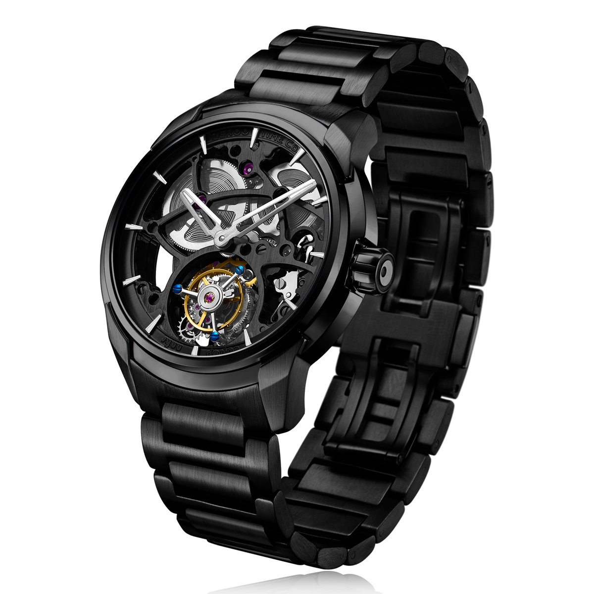 ZEROO T3 THE LEO AUTOMATIC SKELETON TOURBILLONAUTOMATIC TOURBILLON WATCH FOR MEN - ZT003BBK