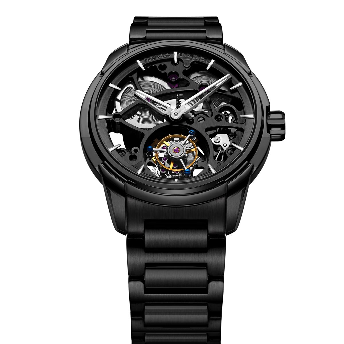 ZEROO T3 THE LEO AUTOMATIC SKELETON TOURBILLONAUTOMATIC TOURBILLON WATCH FOR MEN - ZT003BBK