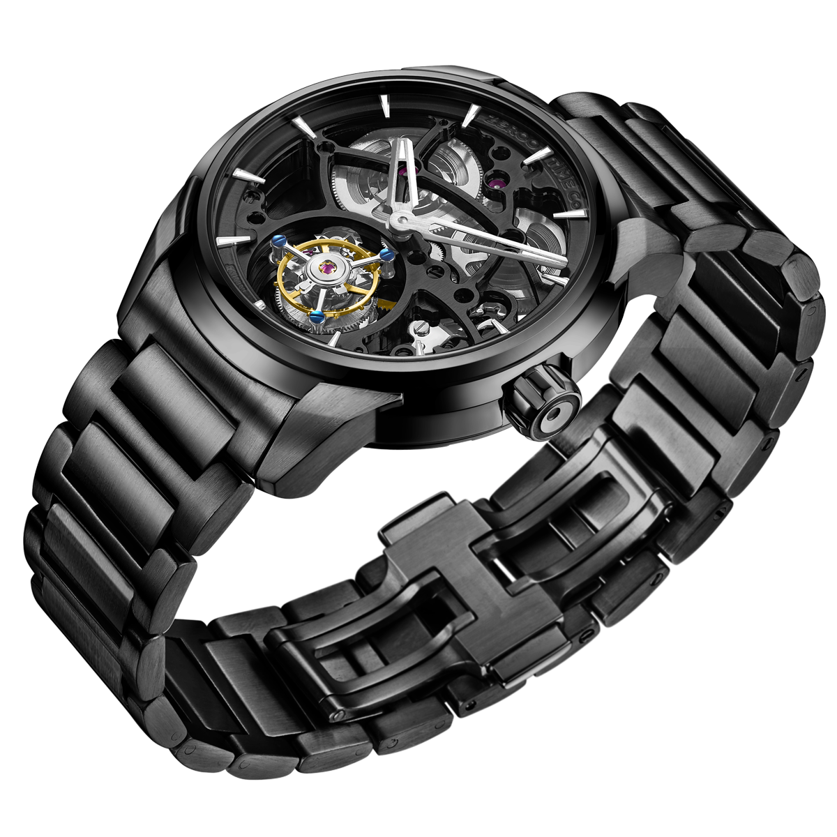 ZEROO T3 THE LEO AUTOMATIC SKELETON TOURBILLONAUTOMATIC TOURBILLON WATCH FOR MEN - ZT003BBK