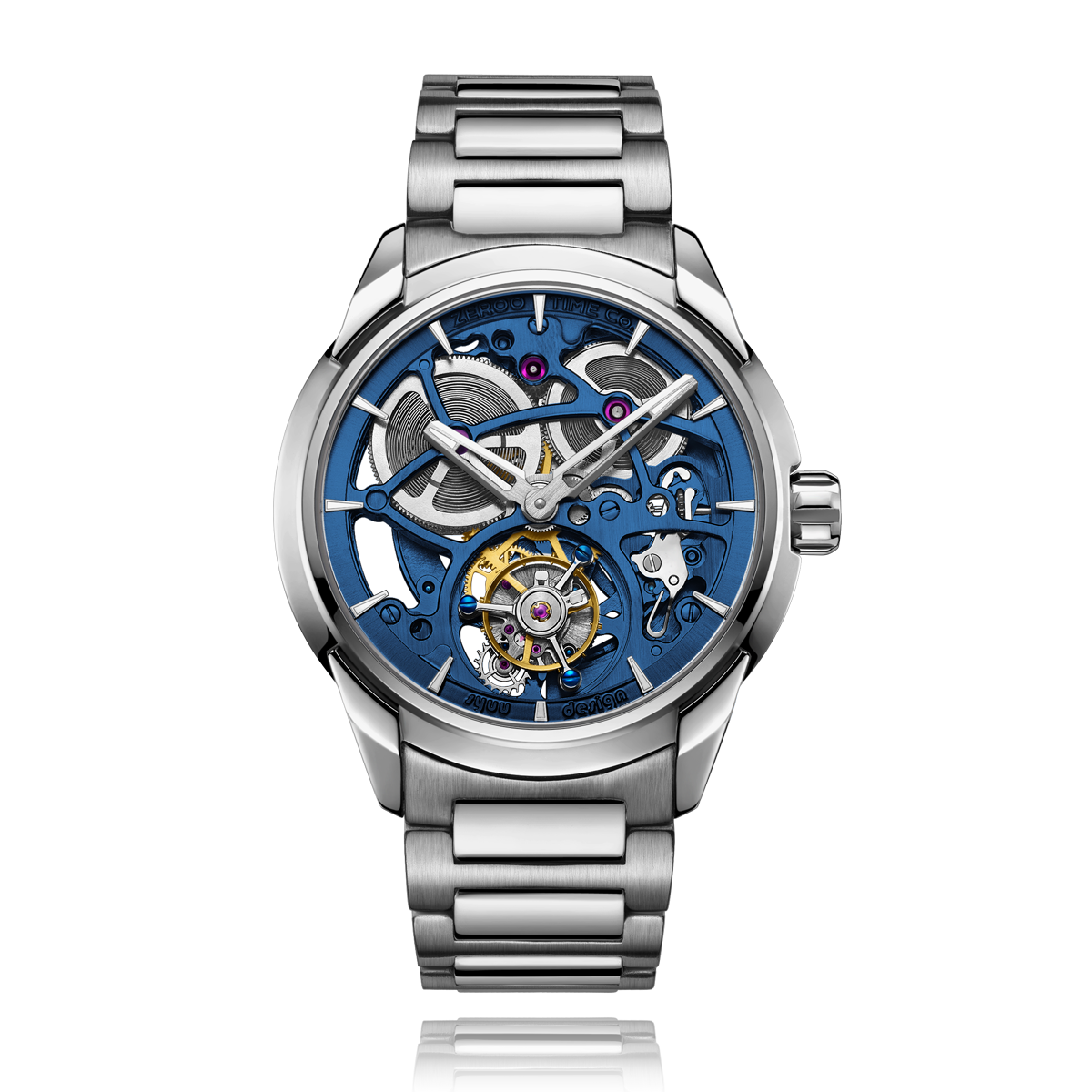 ZEROO T3 THE LEO AUTOMATIC SKELETON TOURBILLONAUTOMATIC TOURBILLON WATCH FOR MEN - ZT003SBL