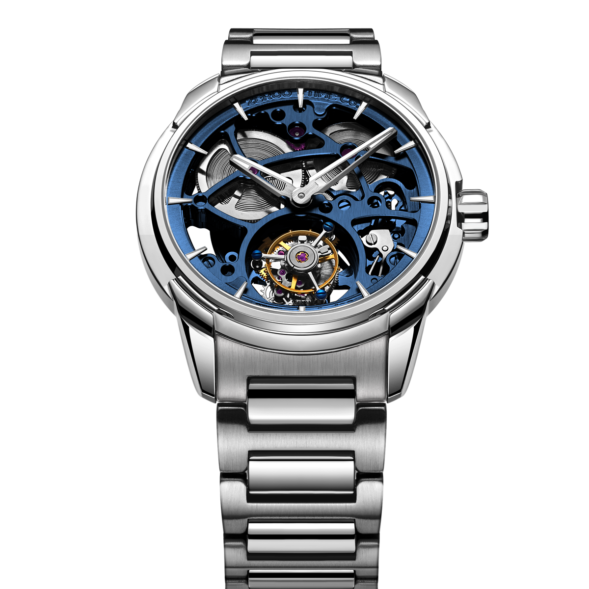 ZEROO T3 THE LEO AUTOMATIC SKELETON TOURBILLONAUTOMATIC TOURBILLON WATCH FOR MEN - ZT003SBL