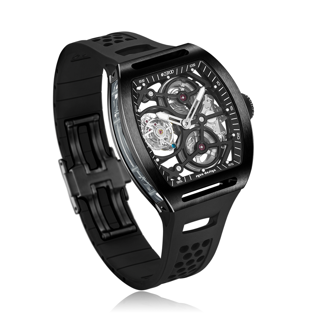 ZEROO T4-01 THE ARCHER FULL SKELETON TOURBILLON Watch For Gents - ZT004-01BBK