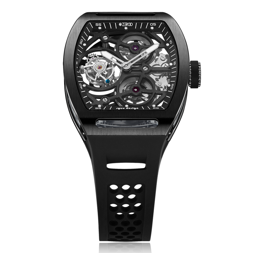 ZEROO T4-01 THE ARCHER FULL SKELETON TOURBILLON Watch For Gents - ZT004-01BBK