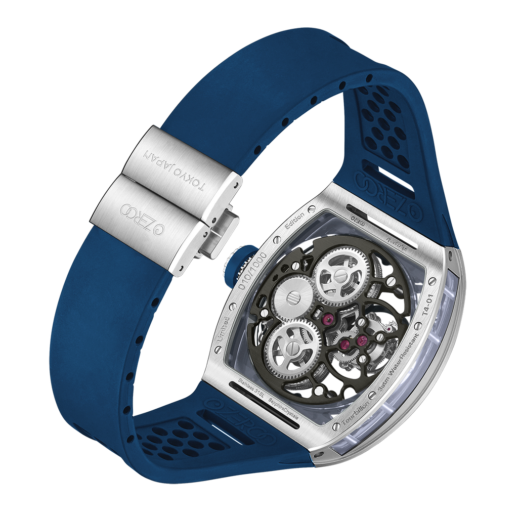 ZEROO T4-01 THE ARCHER FULL SKELETON TOURBILLON Watch For Gents - ZT004-01SBL