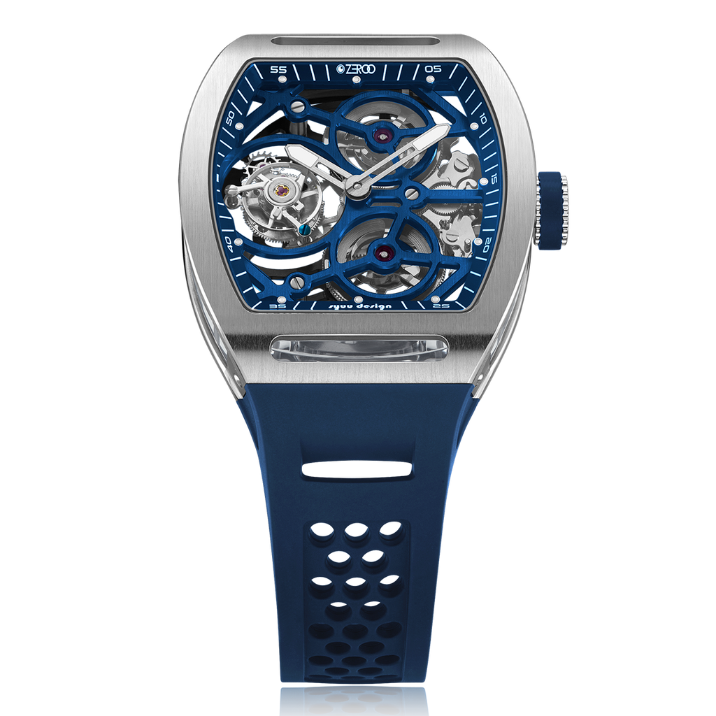 ZEROO T4-01 THE ARCHER FULL SKELETON TOURBILLON Watch For Gents - ZT004-01SBL