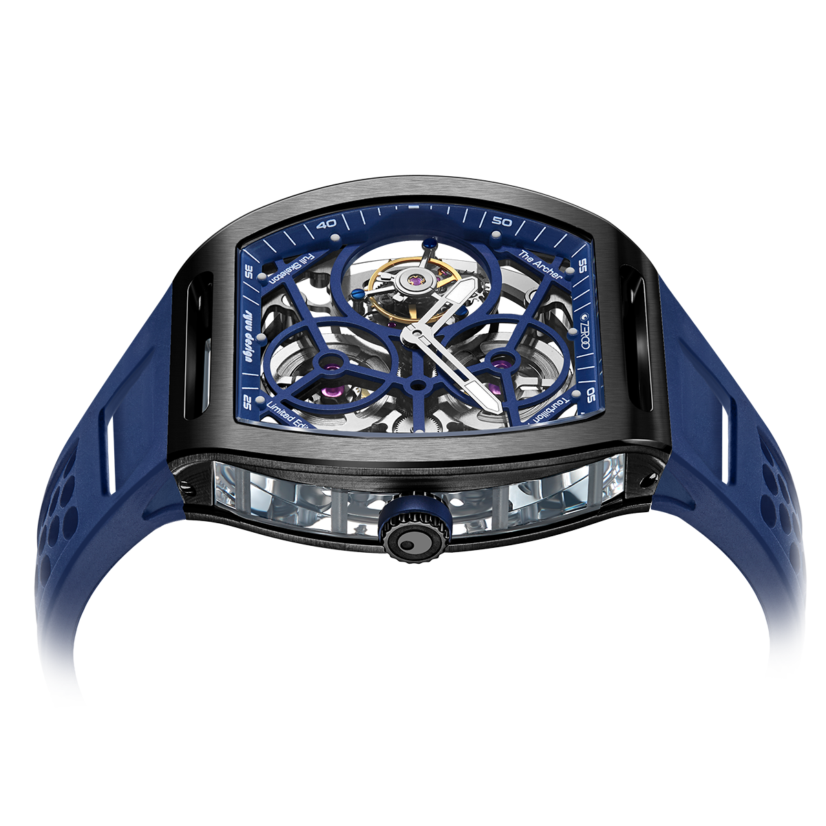 ZEROO T4 THE ARCHER
FULL SKELETON TOURBILLONMANUAL TOURBILLON WATCH FOR GENTS - ZT004BBL