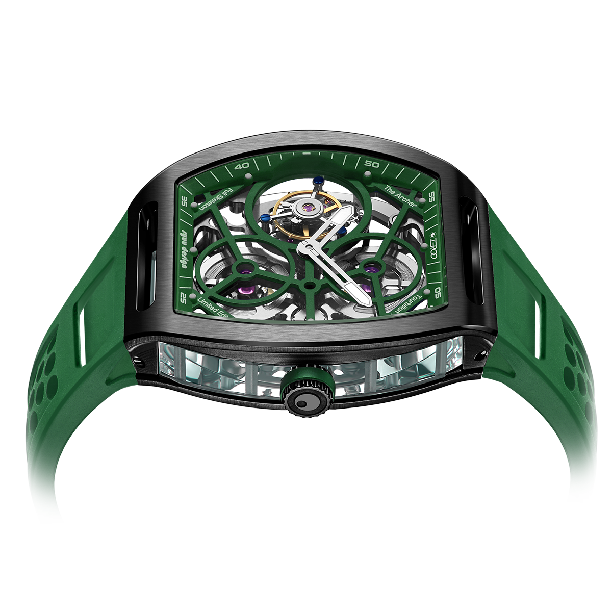 ZEROO T4 THE ARCHER
FULL SKELETON TOURBILLONMANUAL TOURBILLON WATCH FOR GENTS - ZT004BGR