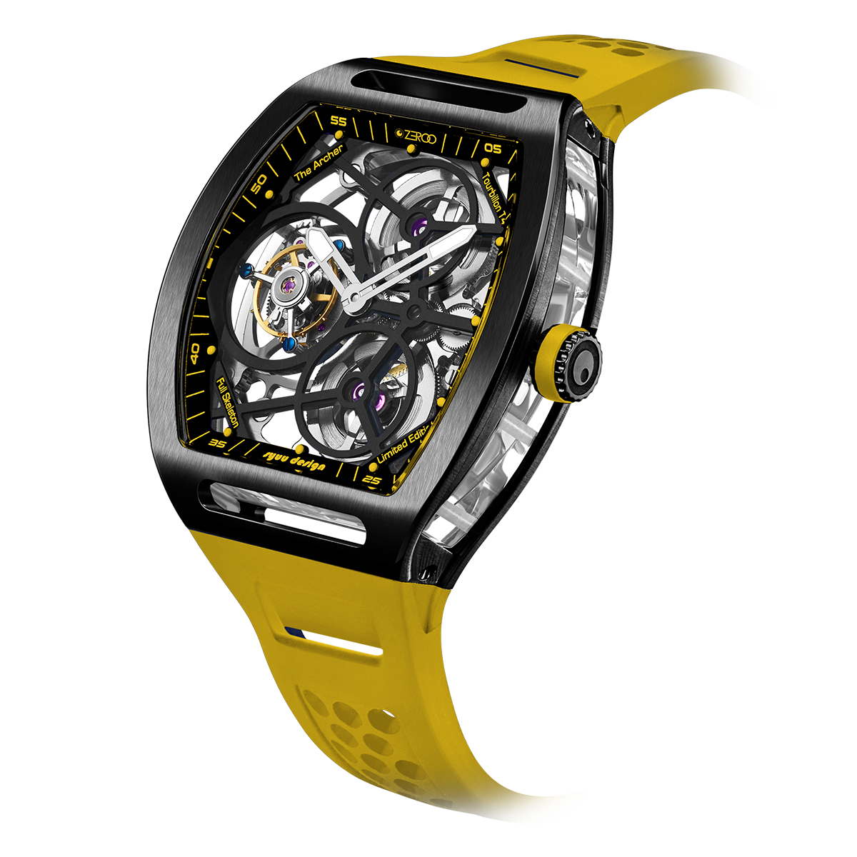 ZEROO T4 THE ARCHER
FULL SKELETON TOURBILLONMANUAL TOURBILLON WATCH FOR GENTS - ZT004BYW