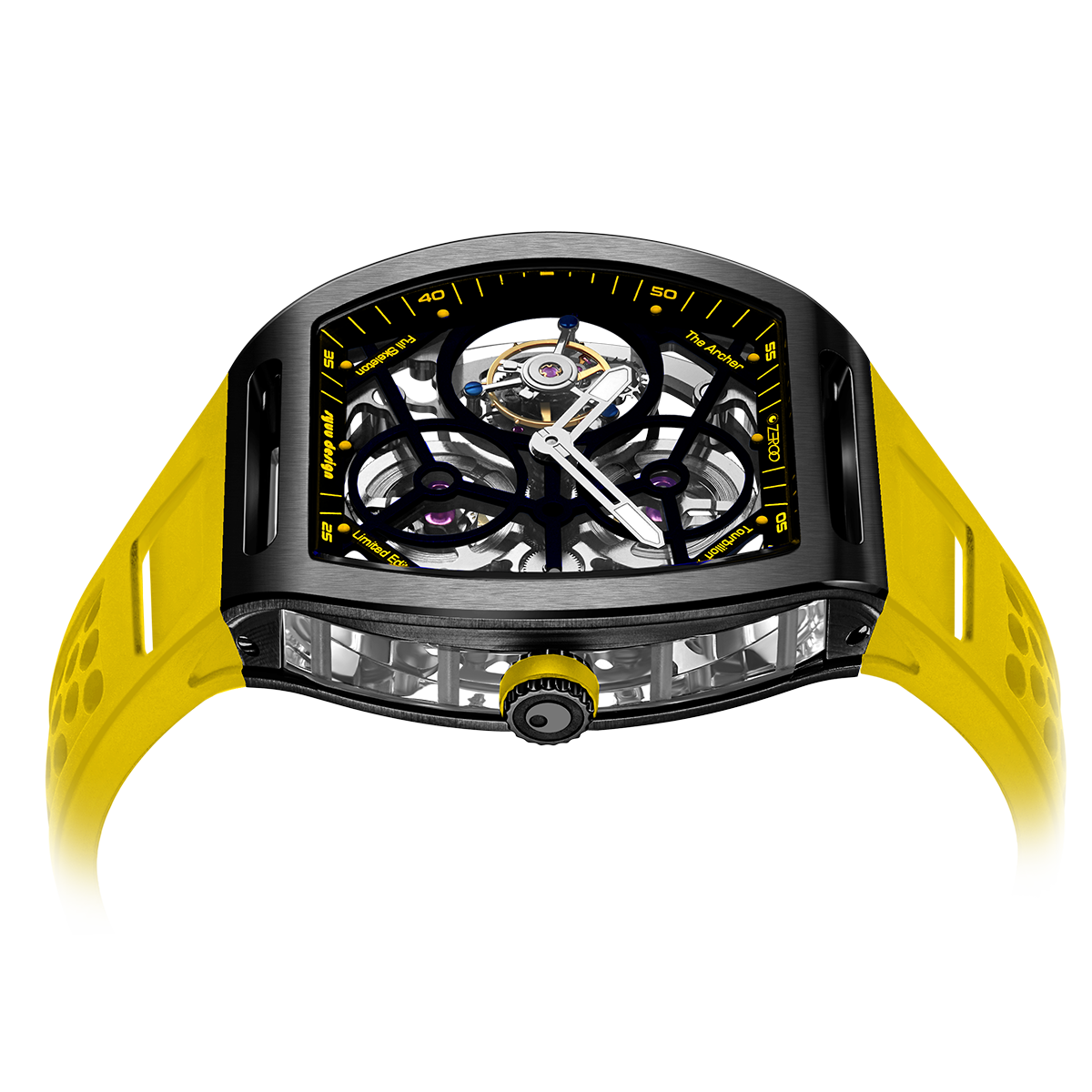 ZEROO T4 THE ARCHER
FULL SKELETON TOURBILLONMANUAL TOURBILLON WATCH FOR GENTS - ZT004BYW