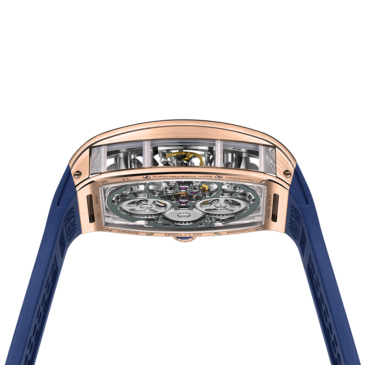 ZEROO T4 THE ARCHER FULL SKELETON TOURBILLONMANUAL TOURBILLON WATCH FOR GENTS - ZT004RBL