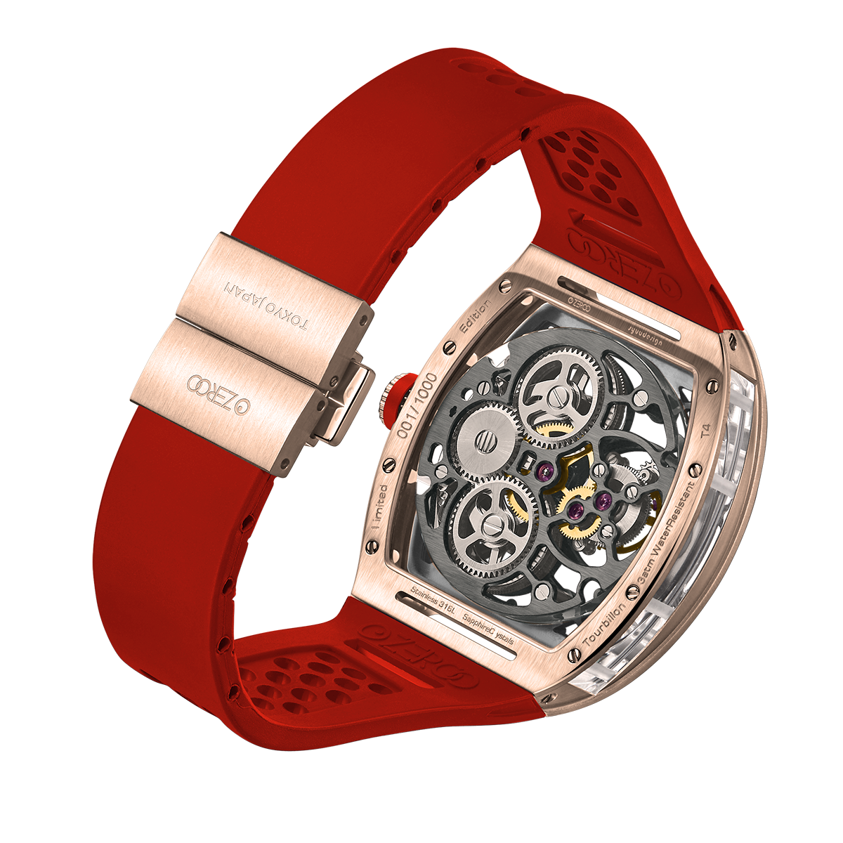 ZEROO T4 THE ARCHER
FULL SKELETON TOURBILLONMANUAL TOURBILLON WATCH FOR GENTS - ZT004RRD
