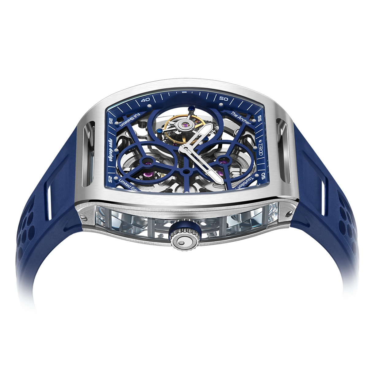 ZEROO T4 THE ARCHER
FULL SKELETON TOURBILLONMANUAL TOURBILLON WATCH FOR GENTS - ZT004SBL