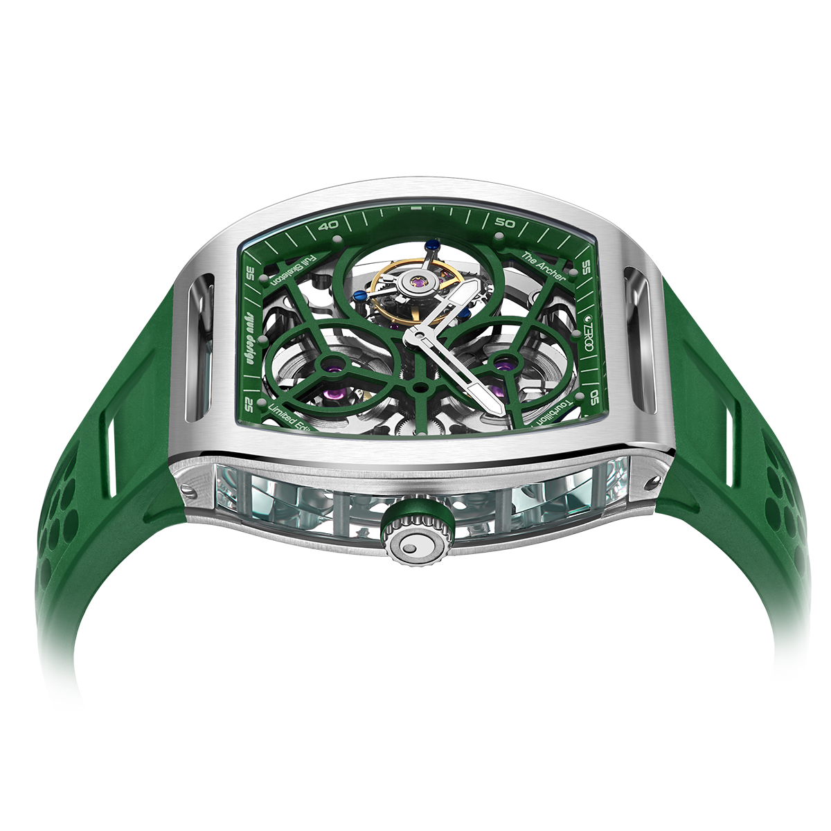 ZEROO T4 THE ARCHER
FULL SKELETON TOURBILLONMANUAL TOURBILLON WATCH FOR GENTS - ZT004SGR