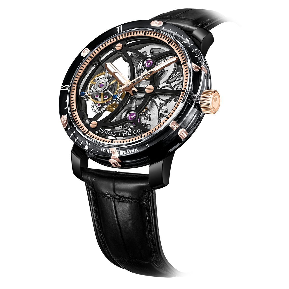 ZEROO T5 THE ARCHER
FULL SKELETON TOURBILLONMANUAL TOURBILLON WATCH FOR GENTS - ZT005CBR