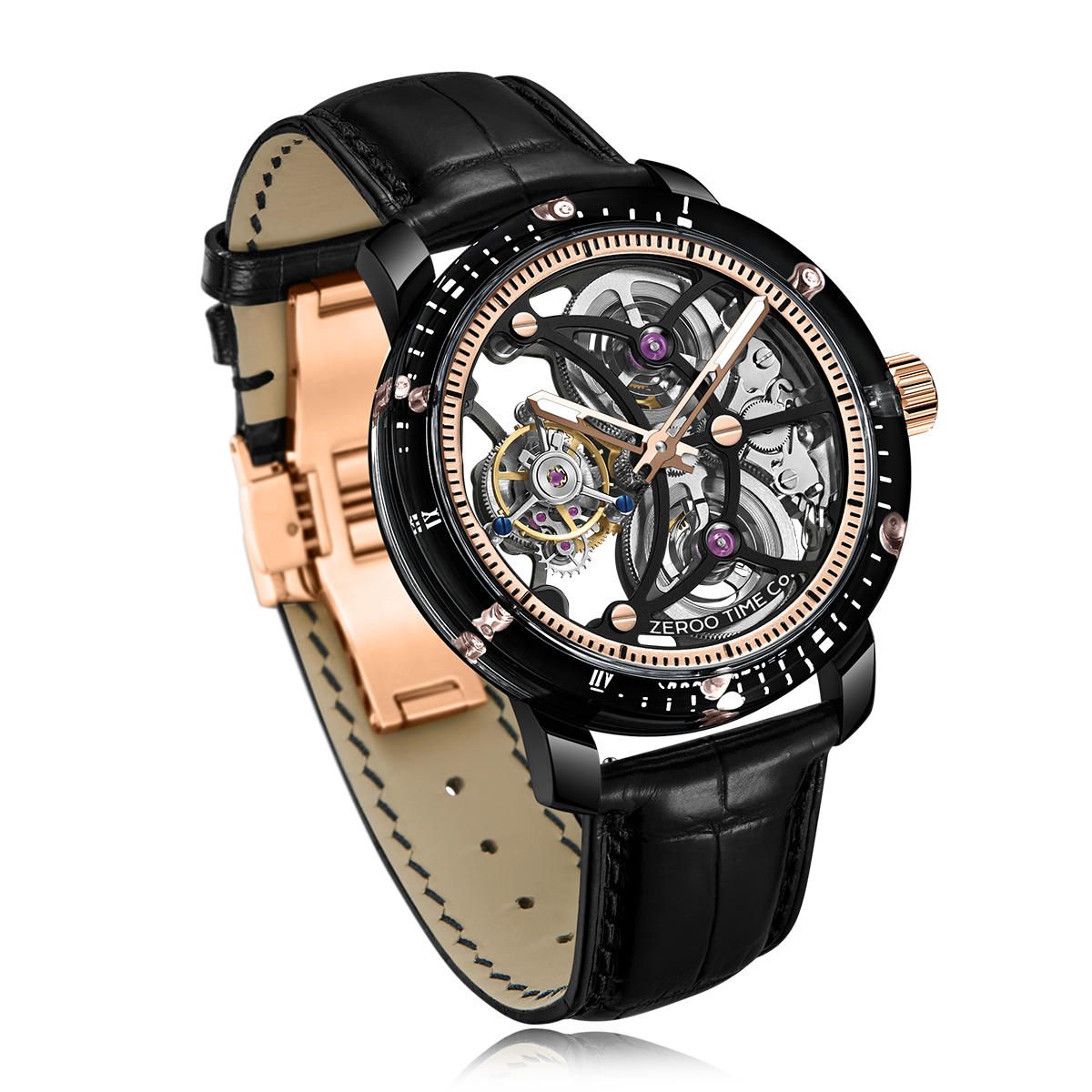 ZEROO T5 THE ARCHER
FULL SKELETON TOURBILLONMANUAL TOURBILLON WATCH FOR GENTS - ZT005CBR