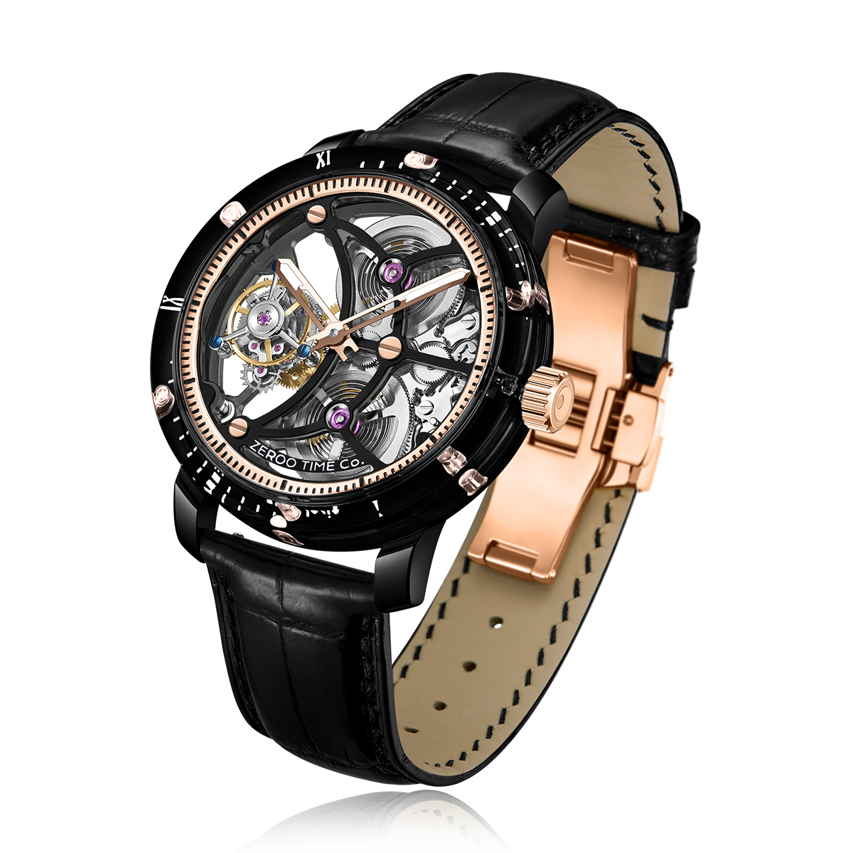 ZEROO T5 THE ARCHER
FULL SKELETON TOURBILLONMANUAL TOURBILLON WATCH FOR GENTS - ZT005CBR