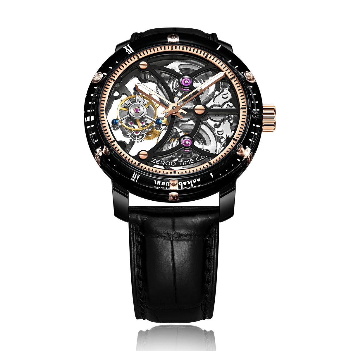 ZEROO T5 THE ARCHER
FULL SKELETON TOURBILLONMANUAL TOURBILLON WATCH FOR GENTS - ZT005CBR
