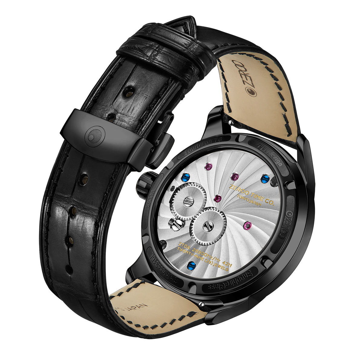 ZEROO T6 THE QUASER CENTER TOURBILLONMANUAL TOURBILLON WATCH FOR GENTS - ZT006BBL