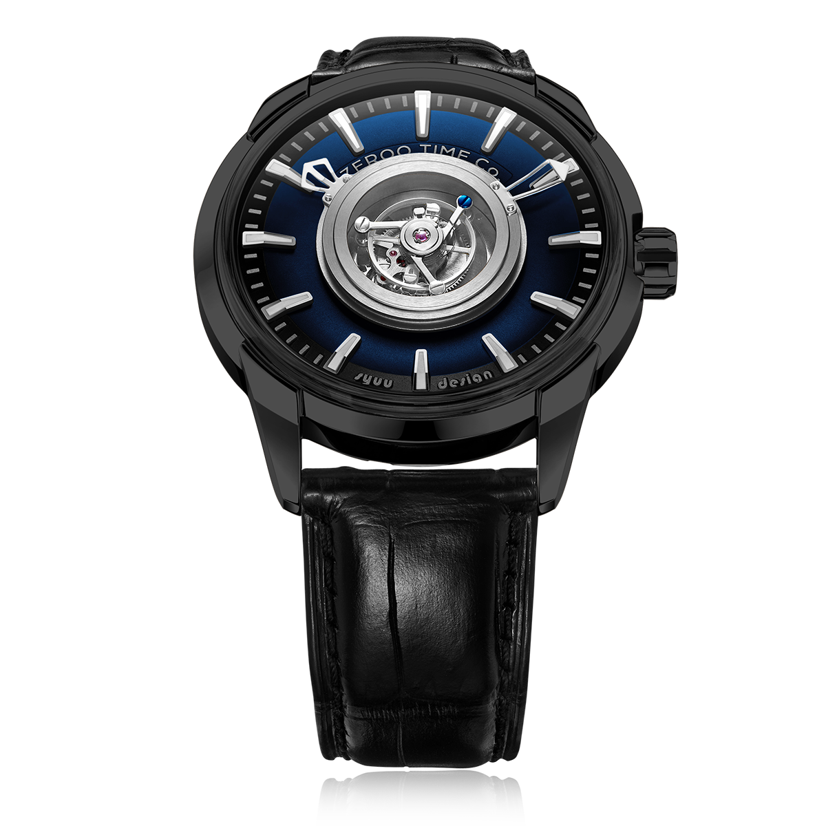 ZEROO T6 THE QUASER CENTER TOURBILLONMANUAL TOURBILLON WATCH FOR GENTS - ZT006BBL