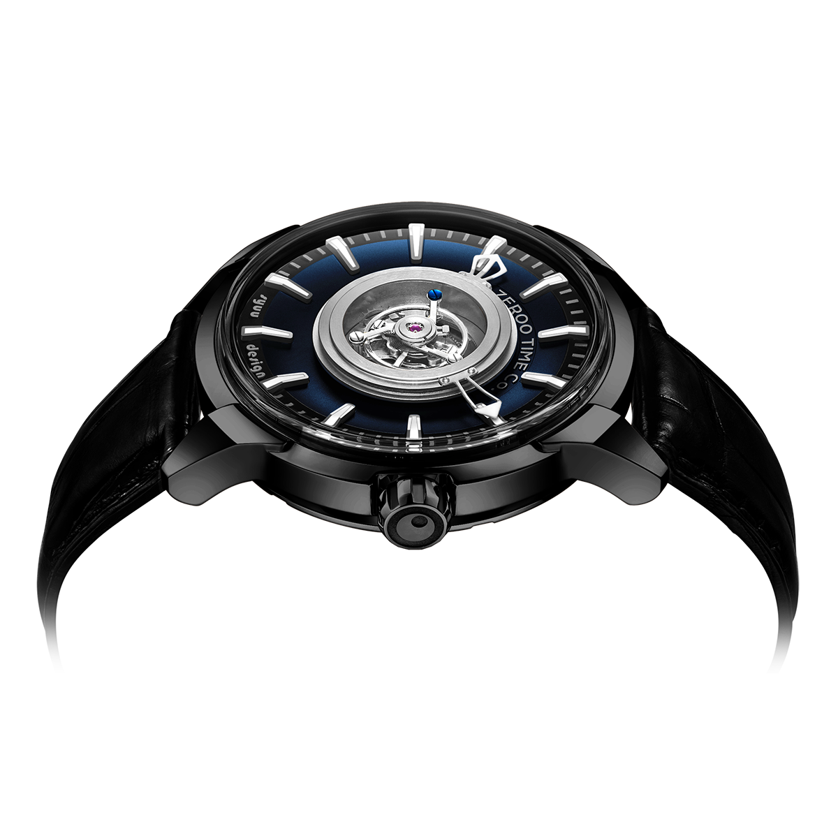 ZEROO T6 THE QUASER CENTER TOURBILLONMANUAL TOURBILLON WATCH FOR GENTS - ZT006BBL