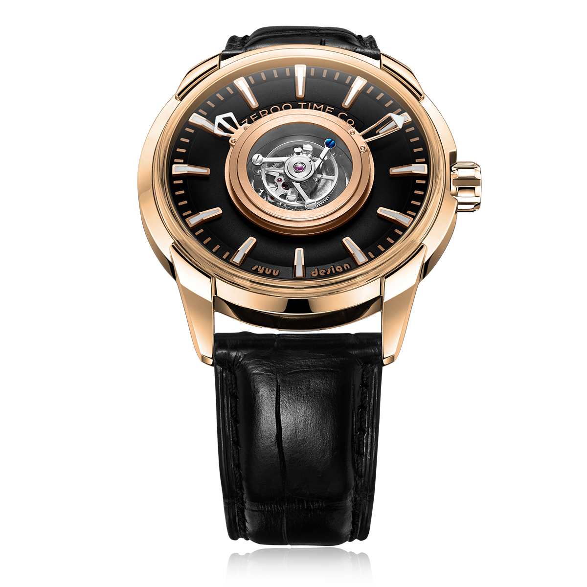 ZEROO T6 THE QUASER CENTER TOURBILLONMANUAL TOURBILLON WATCH FOR GENTS - ZT006RBR