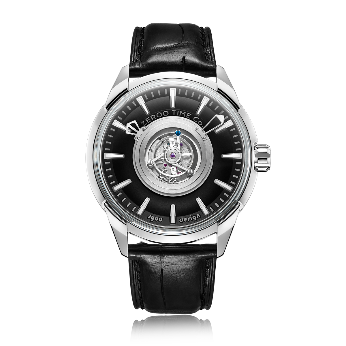 ZEROO T6 THE QUASER CENTER TOURBILLONMANUAL TOURBILLON WATCH FOR GENTS - ZT006SBK