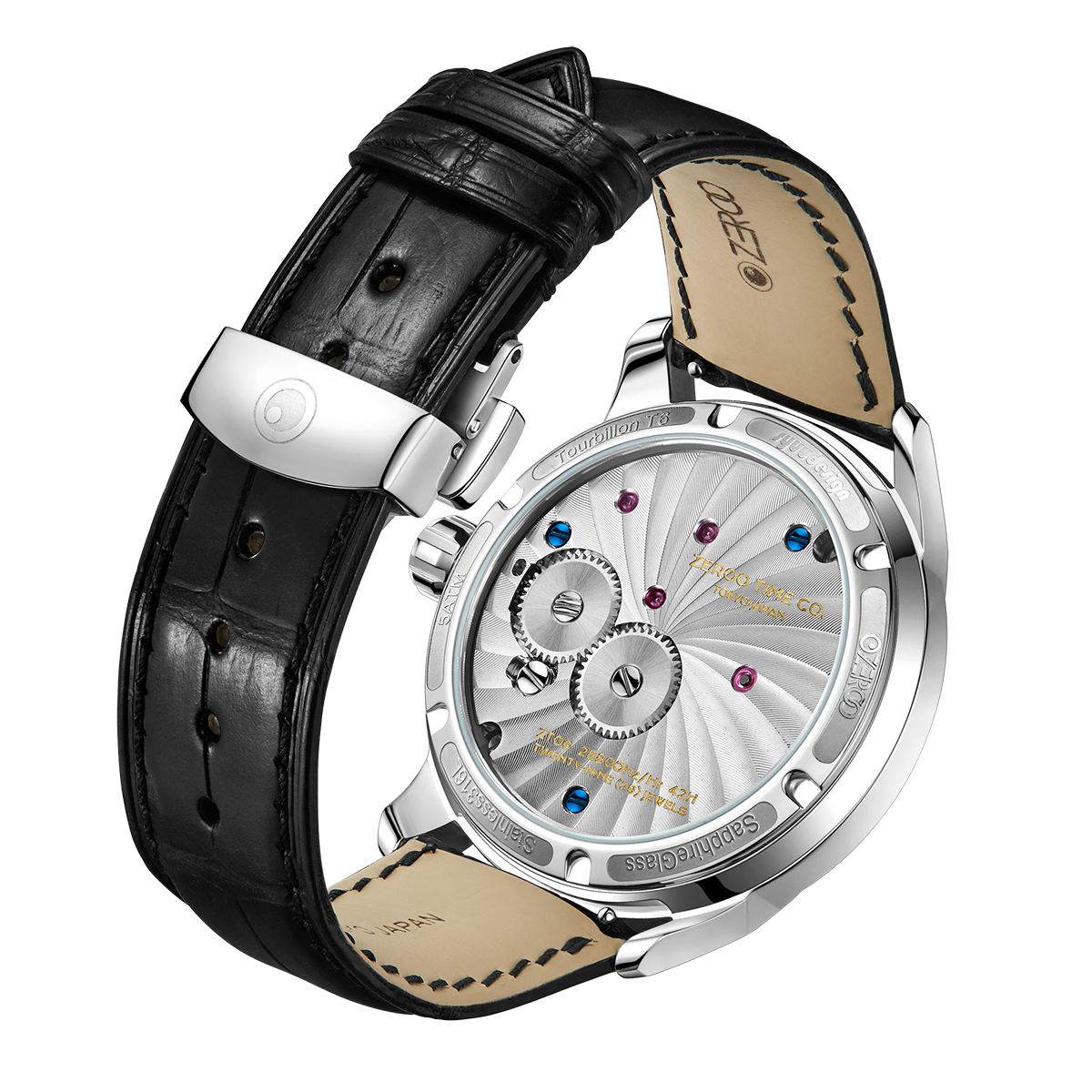 ZEROO T6 THE QUASER CENTER TOURBILLONMANUAL TOURBILLON WATCH FOR GENTS - ZT006SBK