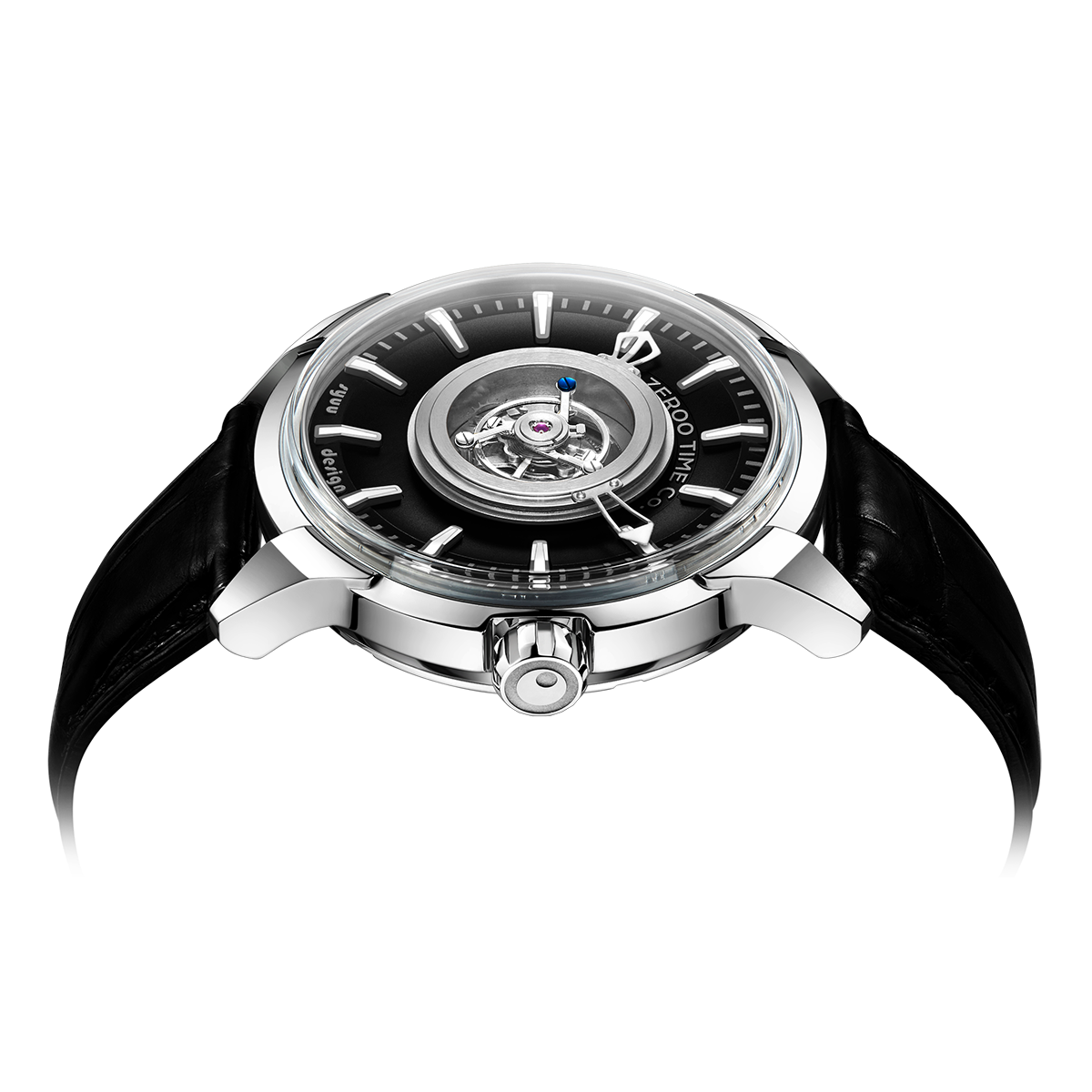 ZEROO T6 THE QUASER CENTER TOURBILLONMANUAL TOURBILLON WATCH FOR GENTS - ZT006SBK