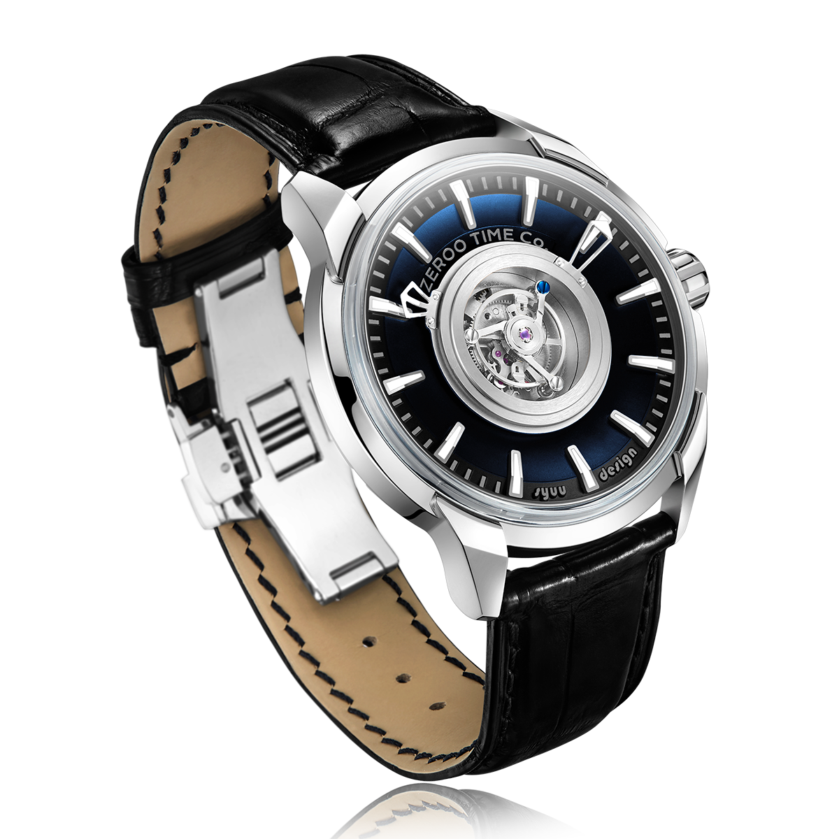 ZEROO T6 THE QUASER CENTER TOURBILLONMANUAL TOURBILLON WATCH FOR GENTS - ZT006SBL