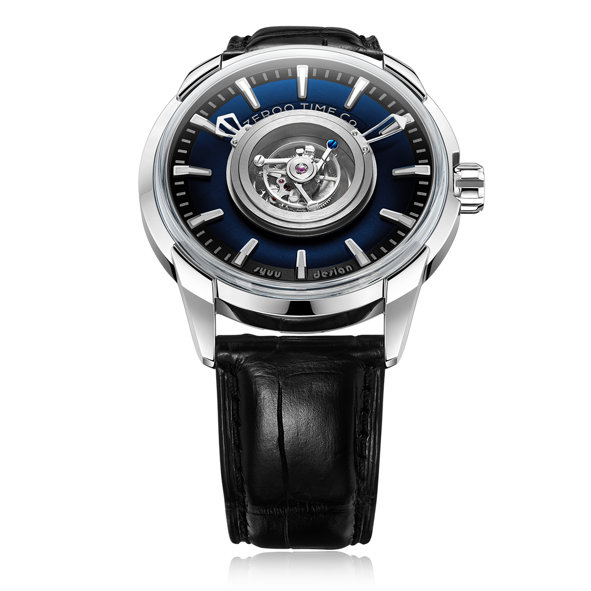 ZEROO T6 THE QUASER CENTER TOURBILLONMANUAL TOURBILLON WATCH FOR GENTS - ZT006SBL