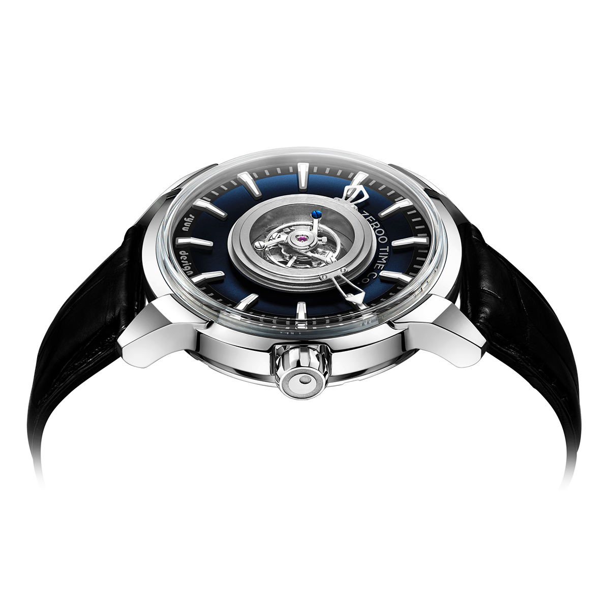 ZEROO T6 THE QUASER CENTER TOURBILLONMANUAL TOURBILLON WATCH FOR GENTS - ZT006SBL