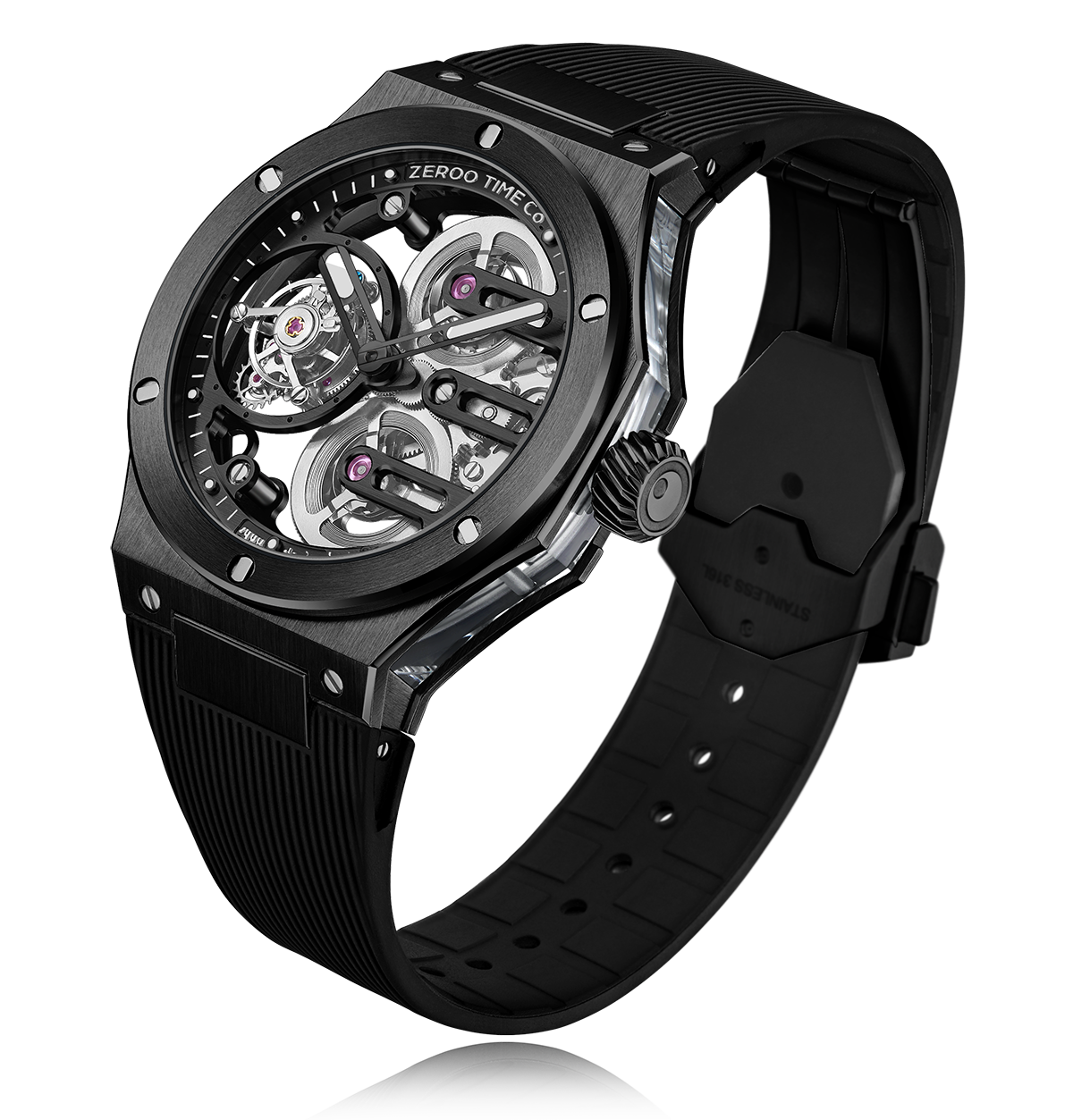 ZEROO T8 THE ORION
FULL SKELETON TOURBILLONMANUAL TOURBILLON WATCH FOR GENTS - ZT008BBB