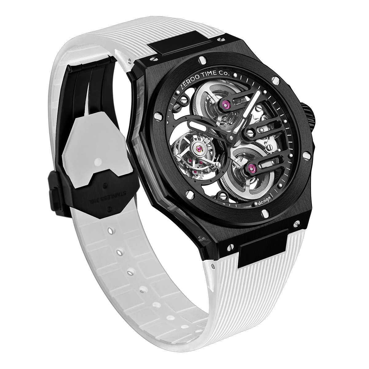 ZEROO T8 THE ORION
FULL SKELETON TOURBILLONMANUAL TOURBILLON WATCH FOR GENTS - ZT008BBW