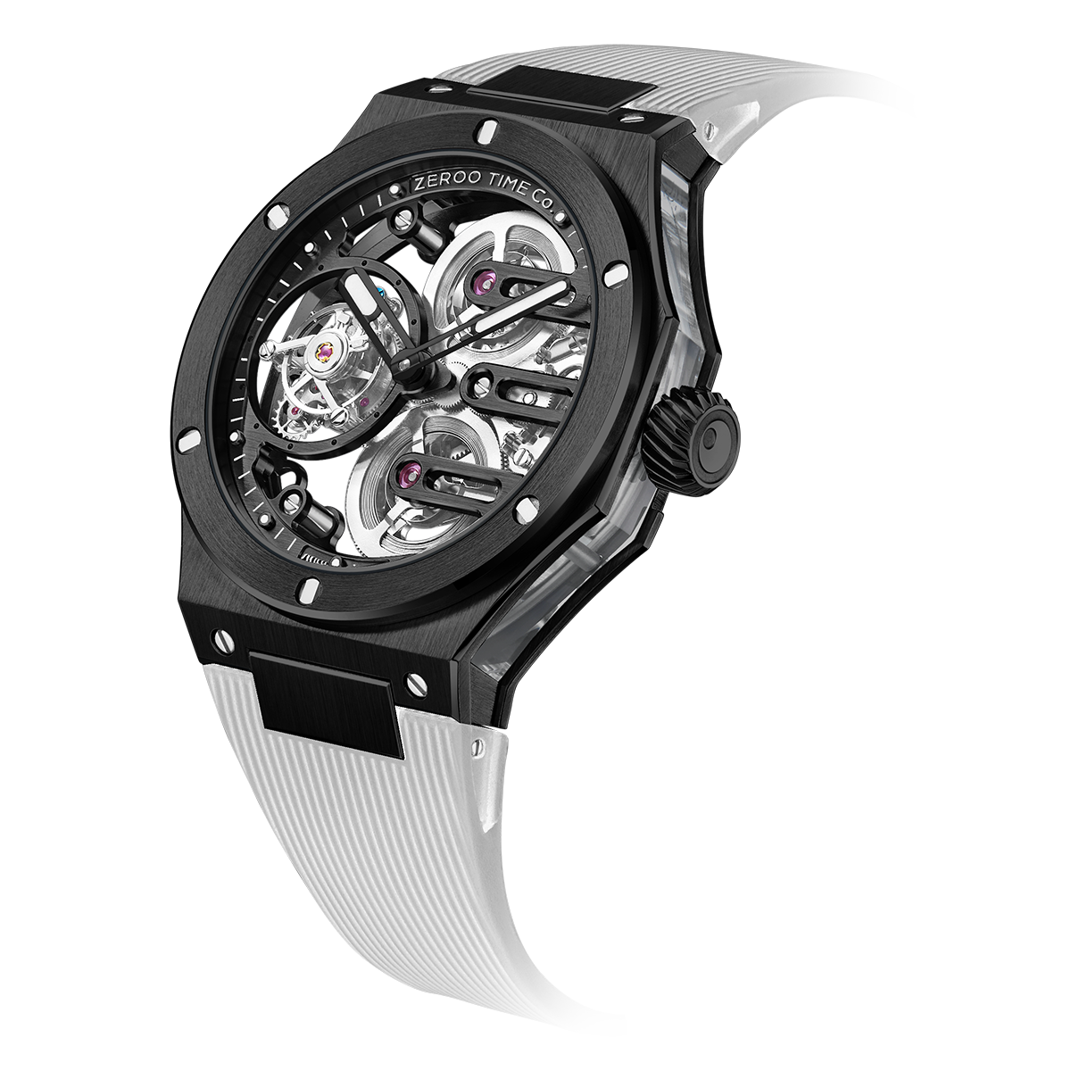 ZEROO T8 THE ORION
FULL SKELETON TOURBILLONMANUAL TOURBILLON WATCH FOR GENTS - ZT008BBW