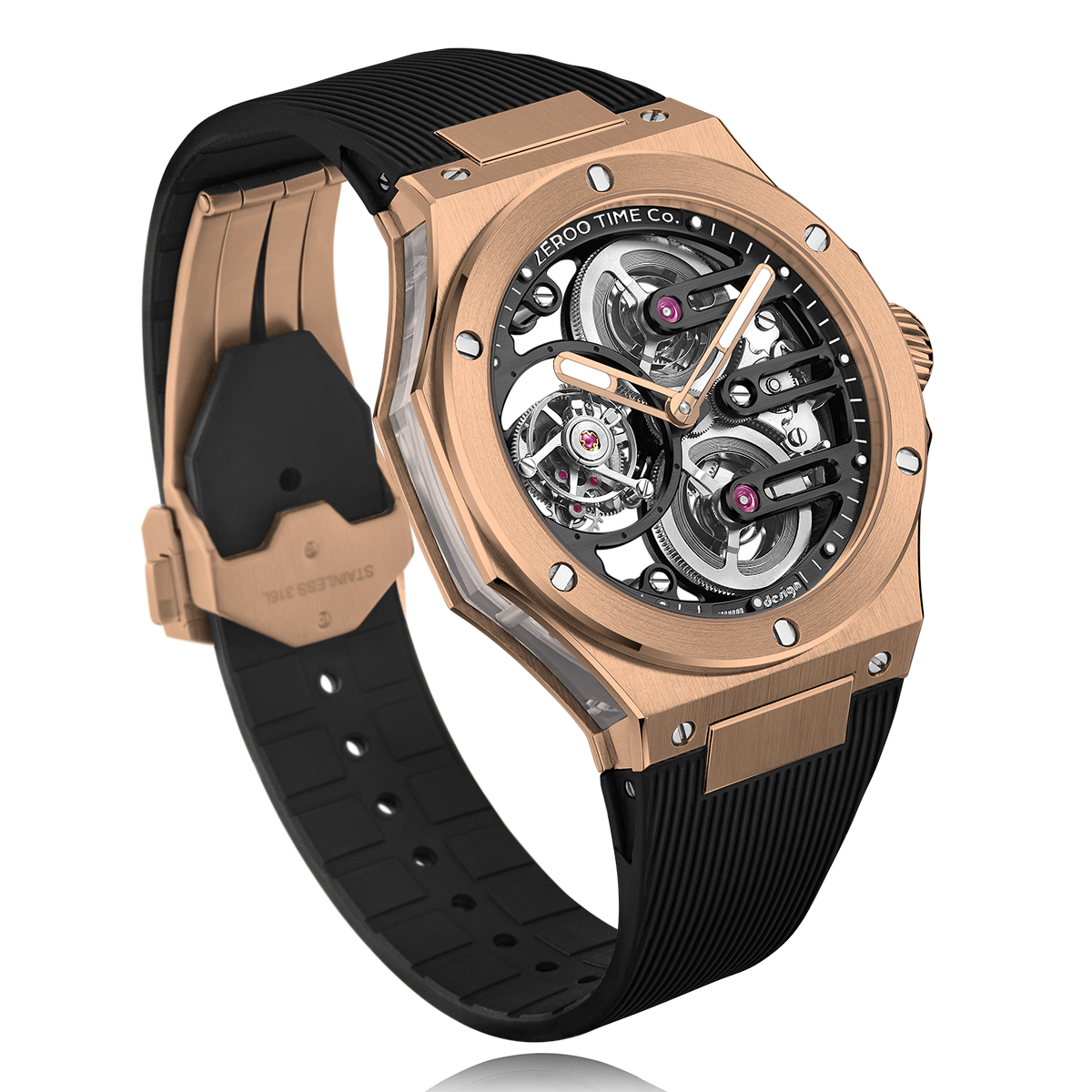 ZEROO T8 THE ORION
FULL SKELETON TOURBILLONMANUAL TOURBILLON WATCH FOR GENTS - ZT008RBB