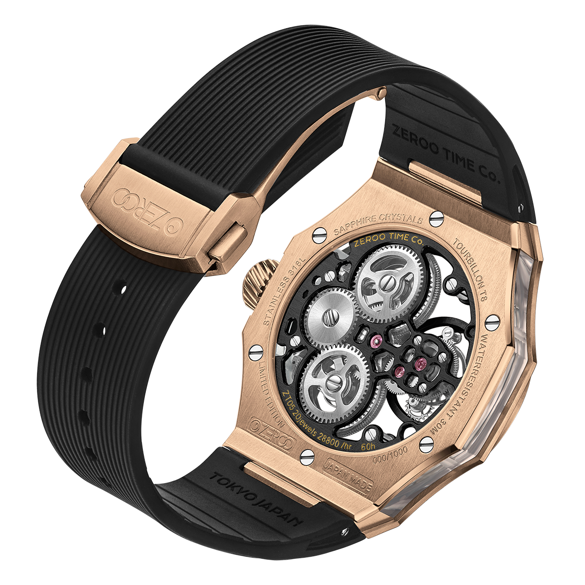 ZEROO T8 THE ORION
FULL SKELETON TOURBILLONMANUAL TOURBILLON WATCH FOR GENTS - ZT008RBB