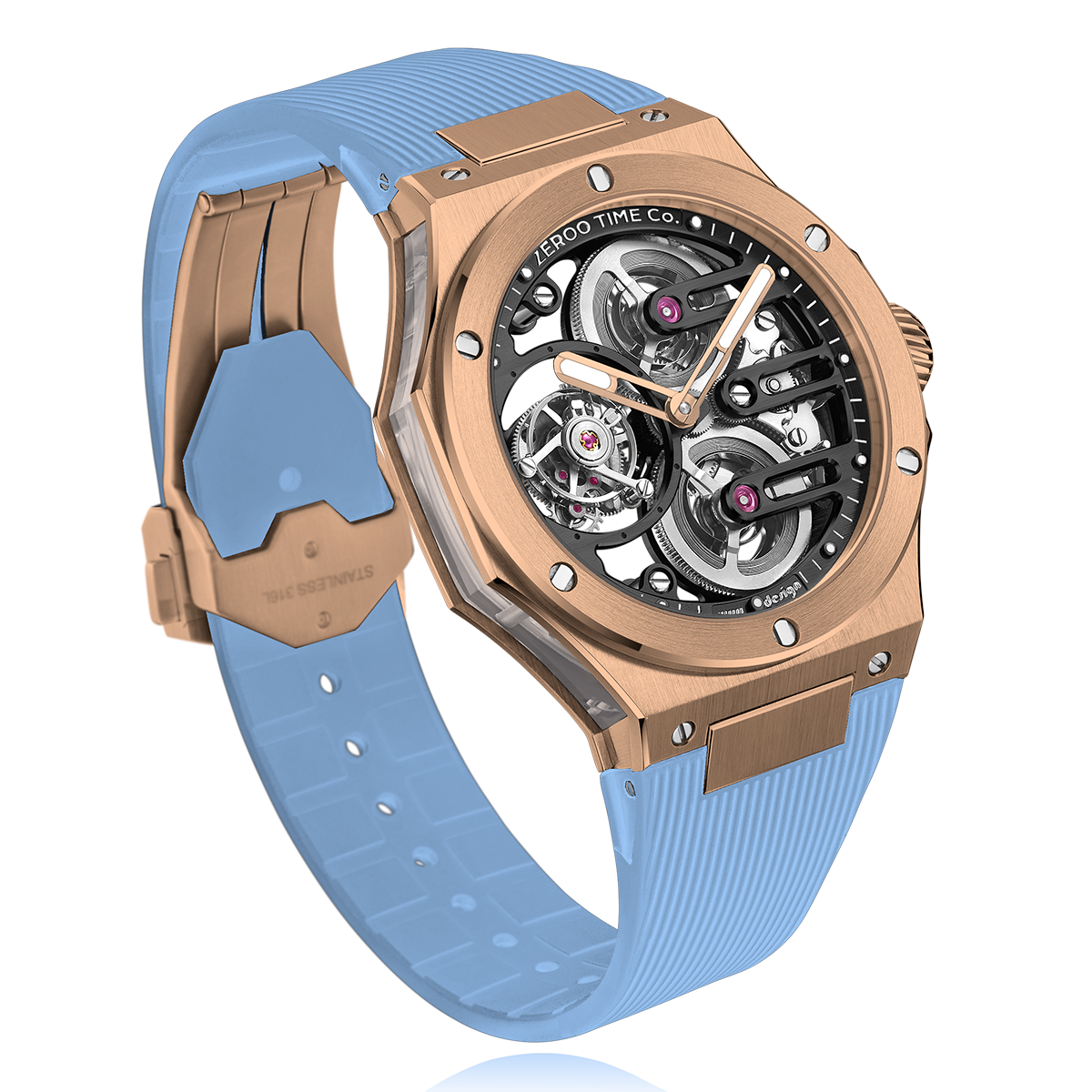 ZEROO T8 THE ORION
FULL SKELETON TOURBILLONMANUAL TOURBILLON WATCH FOR GENTS - ZT008RBLB
