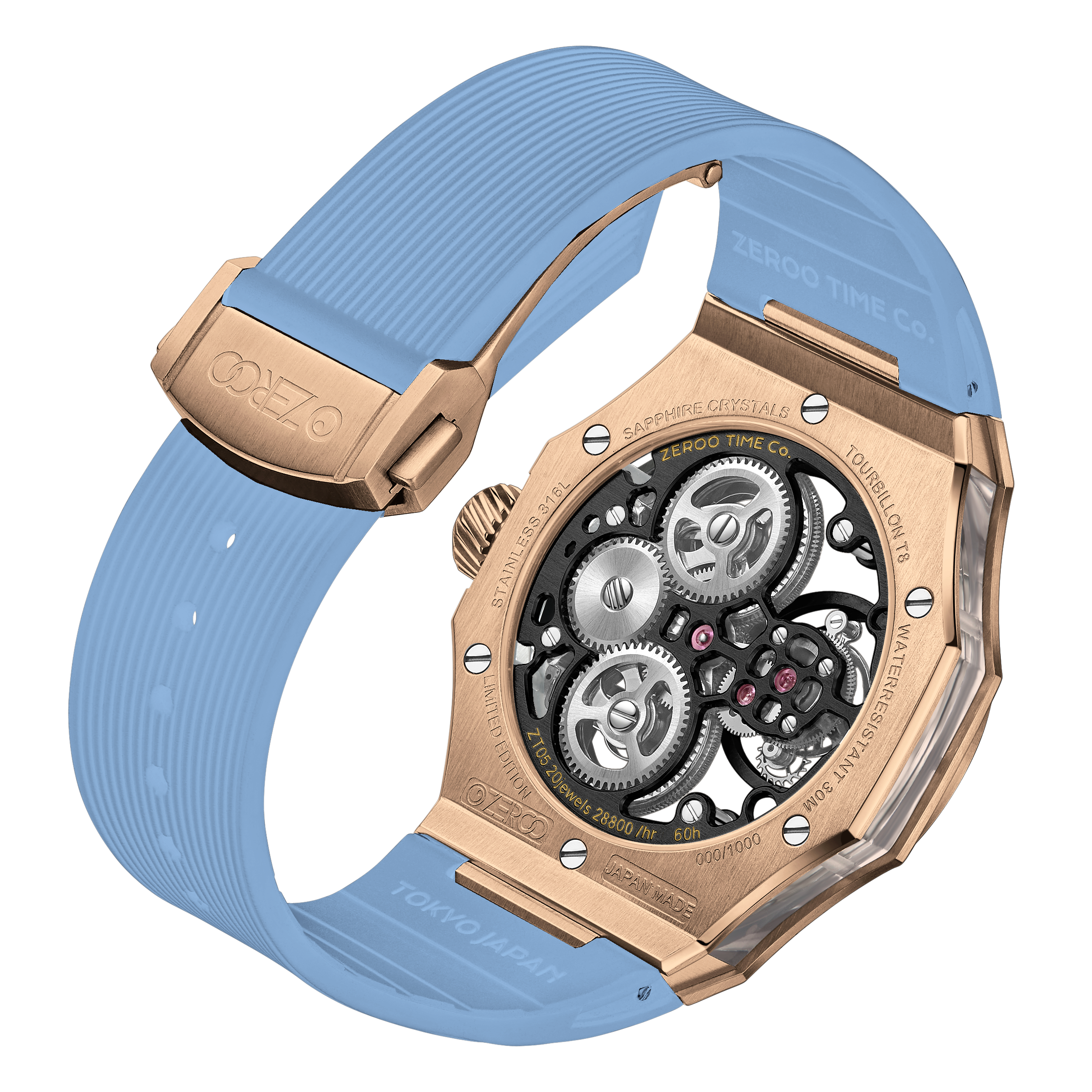 ZEROO T8 THE ORION
FULL SKELETON TOURBILLONMANUAL TOURBILLON WATCH FOR GENTS - ZT008RBLB
