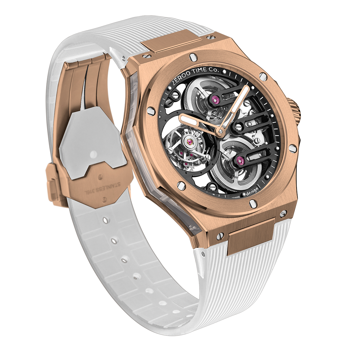 ZEROO T8 THE ORION
FULL SKELETON TOURBILLONMANUAL TOURBILLON WATCH FOR GENTS - ZT008RBW