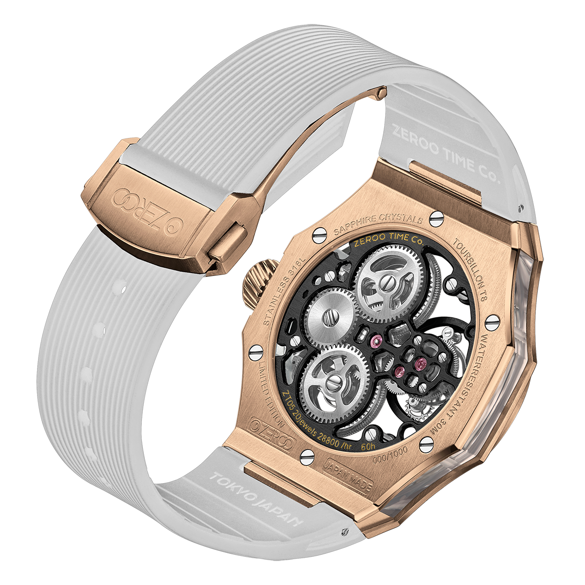 ZEROO T8 THE ORION
FULL SKELETON TOURBILLONMANUAL TOURBILLON WATCH FOR GENTS - ZT008RBW