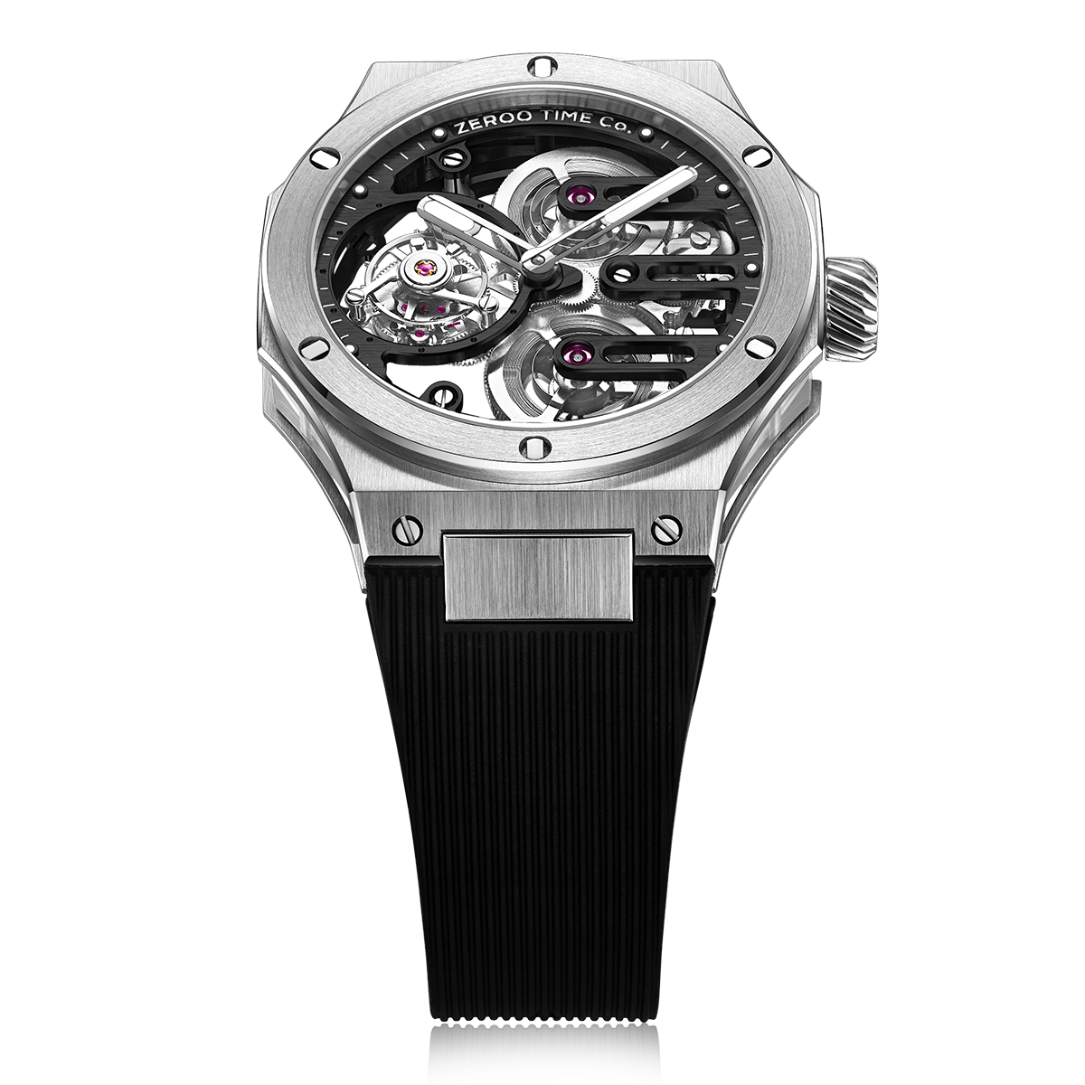 ZEROO T8 THE ORION FULL SKELETON TOURBILLONMANUAL TOURBILLON WATCH FOR GENTS - ZT008SBB