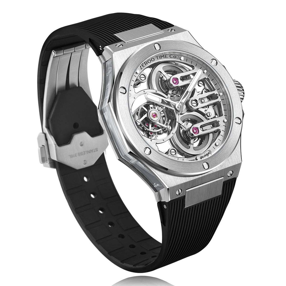 ZEROO T8 THE ORION
FULL SKELETON TOURBILLONMANUAL TOURBILLON WATCH FOR GENTS - ZT008SWB