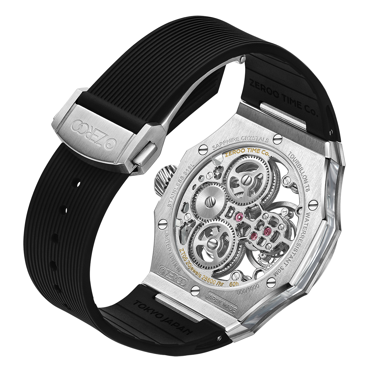 ZEROO T8 THE ORION
FULL SKELETON TOURBILLONMANUAL TOURBILLON WATCH FOR GENTS - ZT008SWB